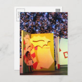 タイ，バンコクの巨大クリスマスカード シーズンポストカード (正面/裏面)