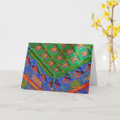 タイ、バンコク|ドラゴンテンプル カード (黄色い花)