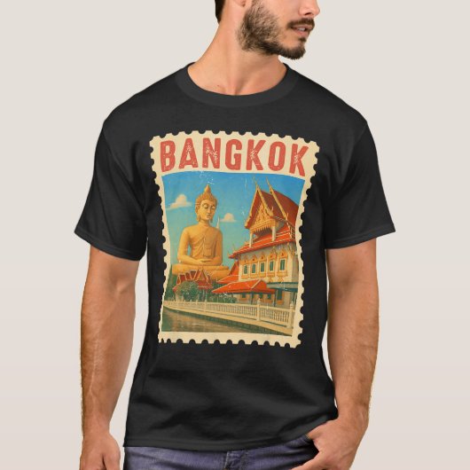 タイ バンコク 旅行 お土産 ブッダ タイ ギフト Tシャツ (正面)