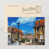 タイ，バンコクInside Wat Phra Keo ポストカード (正面/裏面)