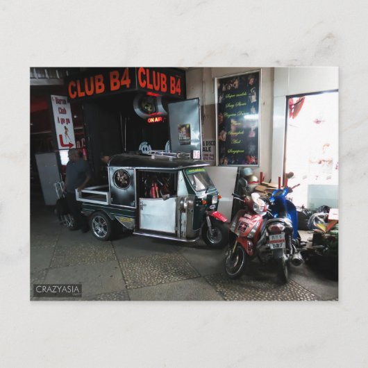 タイ,パタヤ,トゥクトゥク ポストカード (正面)