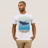 タイ ピピ島 旅行ポスター Tシャツ (正面フル)