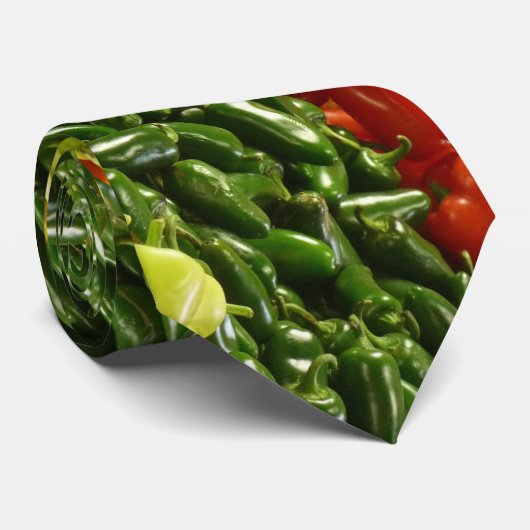 タイ、ホットチリー、唐辛子 ネクタイ (ロール)