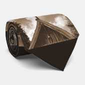 タイ、故国教会、セピア色の三倍の繰り返し ネクタイ (ロール)