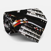 タイ、旧式な器官のキーボード、パターン繰り返し ネクタイ (ロール)