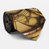 タイ：真鍮の心。時計機構 ネクタイ (ロール)