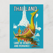 タイ，美しいとロマンスの少年，ヴィンテージ ポストカード (正面)