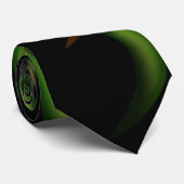 タイ，陰陽太陽，緑，ライム，チャートルーズ，ブラウン ネクタイ (ロール)