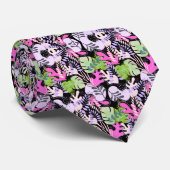 タイ：離れ抽象芸術（黒） ネクタイ (ロール)