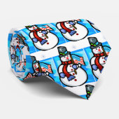 タイ-雪だるま ネクタイ (ロール)