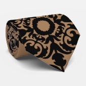 タイ – 黒パターンタンブラック (ロール)