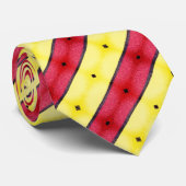 タイ – 065 – 赤ワインと黄ストライプ色 (ロール)