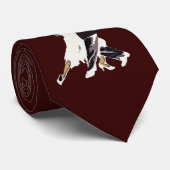 タイbwの抽象的なカップルの黒い髪 ネクタイ (ロール)