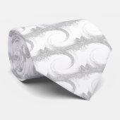 タイCicada – 白 ネクタイ (ロール)