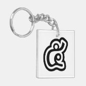 タイNumber 5 / 5 / ๕ (Haa/Ha)タイ語スクリプト キーホルダー (正面左)