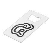 タイNumber 5 / 5 / ๕ (Haa/Ha)タイ語スクリプト クレジットカード栓抜き (裏面アングル)