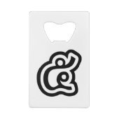 タイNumber 5 / 5 / ๕ (Haa/Ha)タイ語スクリプト クレジットカード栓抜き (裏面)