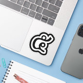 タイNumber 5 / 5 / ๕ (Haa/Ha)タイ語スクリプト シール (ノートパソコンとiPhone)