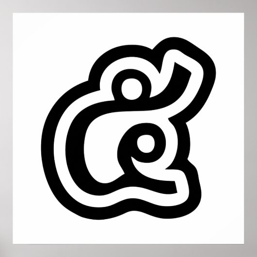 タイNumber 5 / 5 / ๕ (Haa/Ha)タイ語スクリプト ポスター (正面)