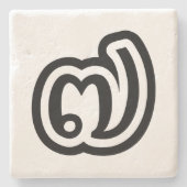 タイNumber 7 / ๗7 / (Jed/Chet)タイ ストーンコースター (正面)