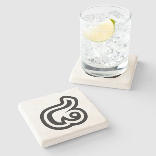 タイNumber 8 / 8 / (๘Bad/Paet)タイ ストーンコースター (横)