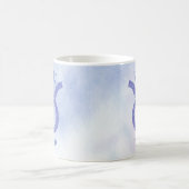 タウかわいらしラス星占いサインパパーソナライズされたープル コーヒーマグカップ (中央)