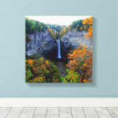 タウガノック滝ユリシーズ， NY キャンバスプリント (インサイチュ (ウッドフロア))