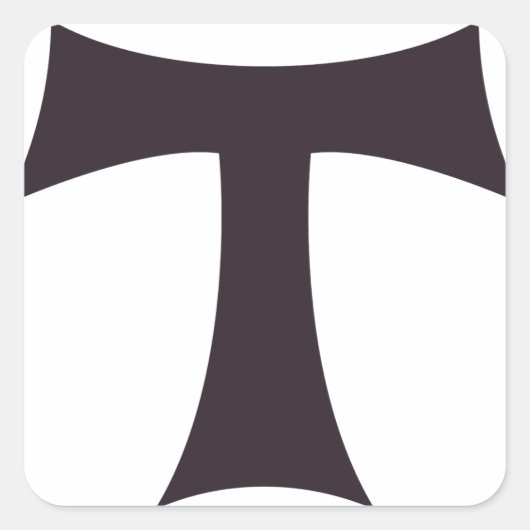 タウクロス フランシスコ会の信仰シンボルアート スクエアシール (正面)