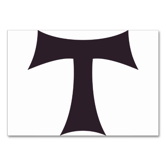 タウクロス フランシスコ会の信仰シンボルアート テーブルナンバー (正面)