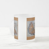 タウニーエンペラーバタフライ フロストグラスマグカップ (正面左)