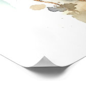 タウニー皇帝バタフライアートプリントポスター ポスター (角)