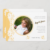 タウニー·フォト·卒業発表/招待状 招待状 (正面/裏面)