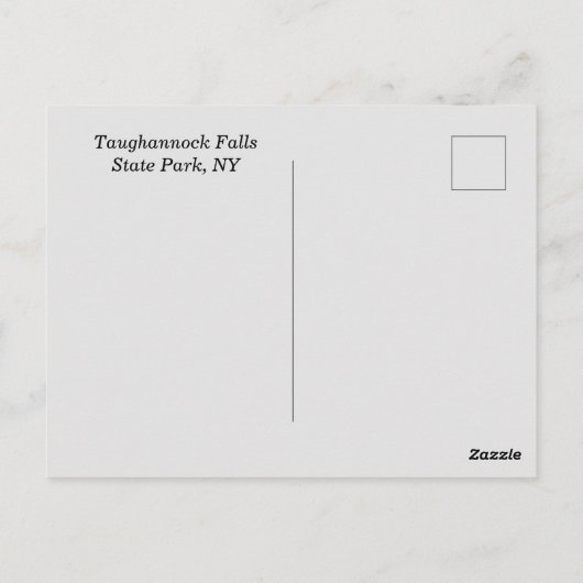 タウハノック州パークNY ポストカード (裏面)