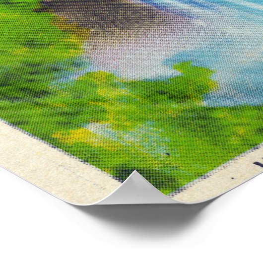 タウハノック滝の表示 ポスター (角)