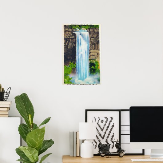 タウハノック滝の表示 ポスター (ホームオフィス)