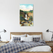 タウハノック滝# 2の表示 キャンバスプリント (インサイチュ (寝室))