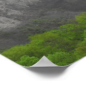 タウハノック秋イサカウォーターフォール写真プリント ポスター (角)