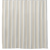 タウプタンクリームストライプ類 シャワーカーテン (正面)