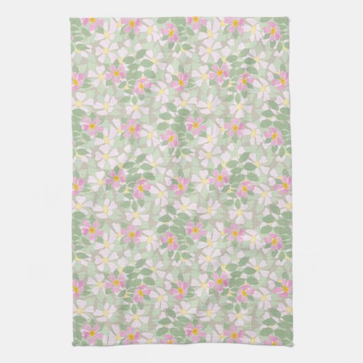 タウペかわいらしキッチンタオルの上のピンクのドングローブ キッチンタオル (縦)