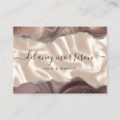 タウペアガテアイボリーシルクラグジュアリー 名刺 (正面)