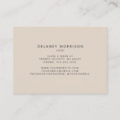 タウペアガテアイボリーシルクラグジュアリー 名刺 (裏面)