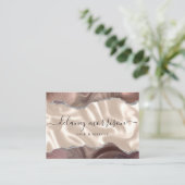 タウペアガテアイボリーシルクラグジュアリー 名刺 (スタンド正面)