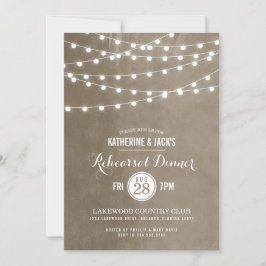 タウペストリングライツリハーサルディナー招待状 招待状