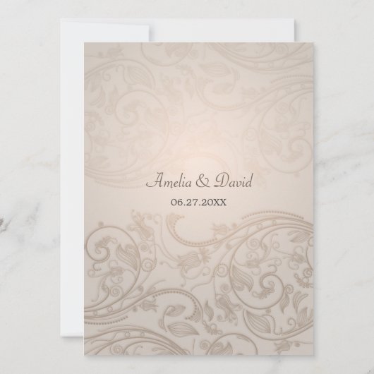 タウペフロッシュ結婚式招待状 招待状 (裏面)