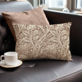 タウペブラウンアルカディアウィリアムモリスホーソーン ランバークッション