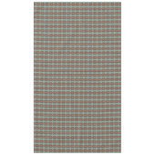 タウペブラウンターコイズアクアブルートライバルパターン テーブルクロス (正面)