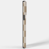 タウペベージュのチェッカースクリプトネーム Case-Mate iPhoneケース (裏面 / 右)