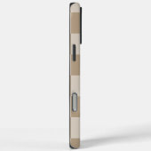 タウペベージュのチェッカースクリプトネーム Case-Mate iPhoneケース (裏面 / 右)