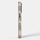 タウペベージュのチェッカースクリプトネーム Case-Mate iPhoneケース (裏面 / 右)