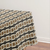 タウペベージュコーヒーブラウンお尻オリエントバリアートモチーフ テーブルクロス (インサイチュ)